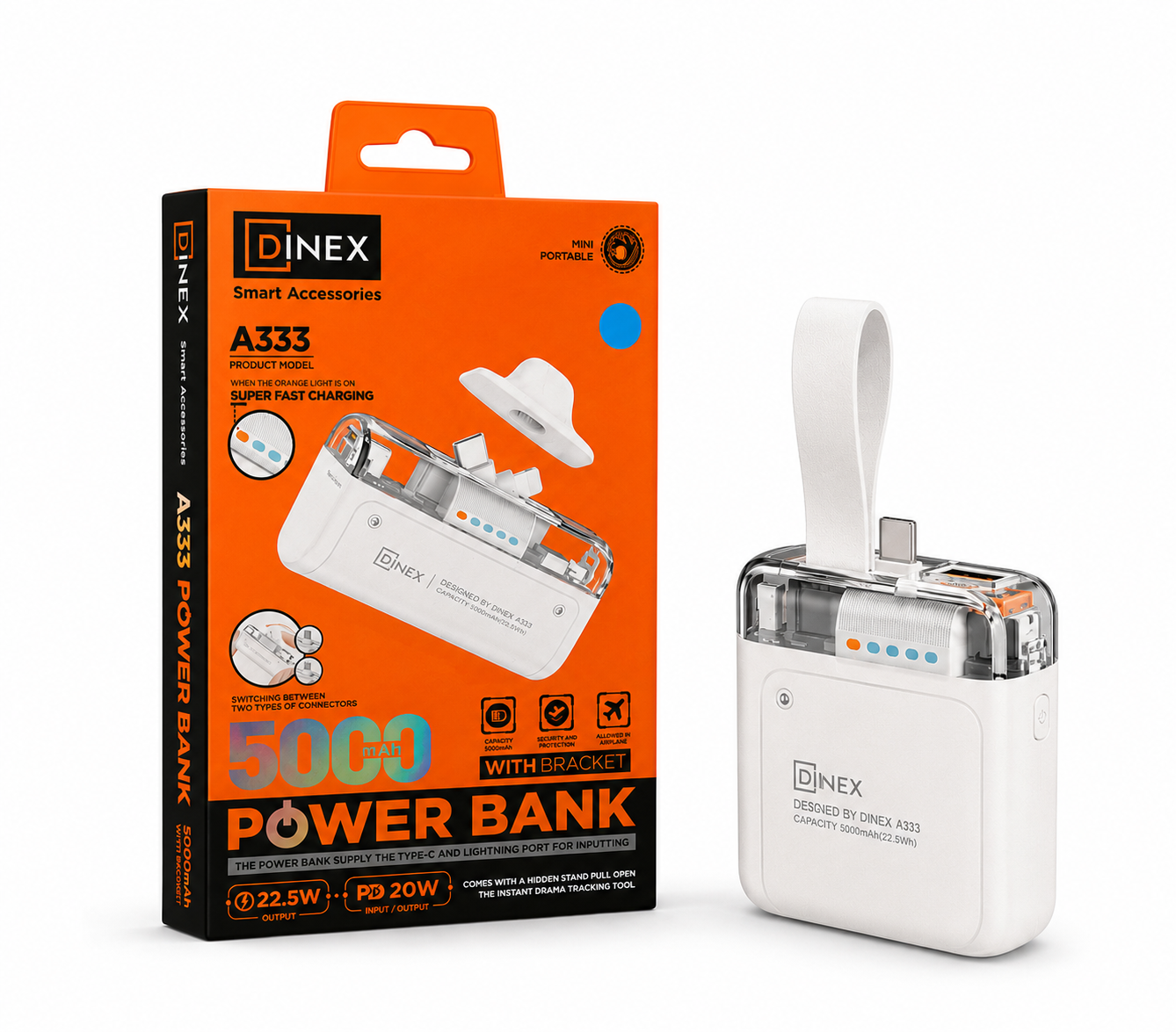 Dinex Mini Power Bank 5000mAh A333